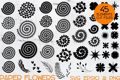 Free 333 Template Rolled Flower Svg SVG PNG EPS DXF File