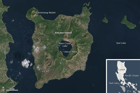 Taal Volcano Island Map