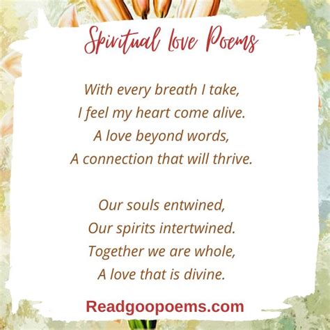 Discover the Beauty of Spiritual Love Poems