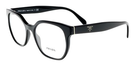 Prada Women's Eyeglasses VPR02U VPR/02/U 1AB/1O1 Black Optical Frame ...