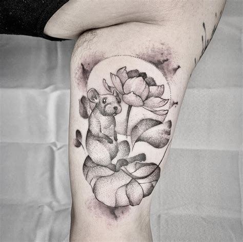 Year of the rat -tattoo- in 2020 | Rat tattoo, Tattoos, Black and grey ...