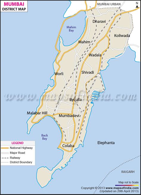 Mumbai District Map