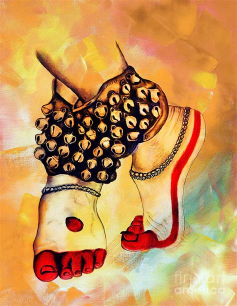 Ghungroo dancer Painting by Gull G - Fine Art America