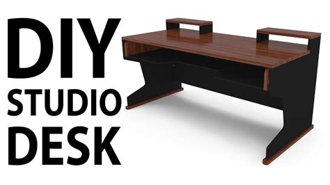 Ultimate DIY Home Studio Desk - YouTube