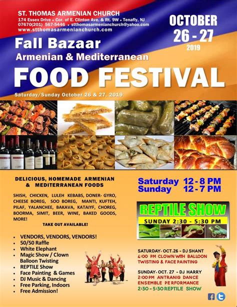 Food Festival and Bazaat at St. Thomas Armenian Church