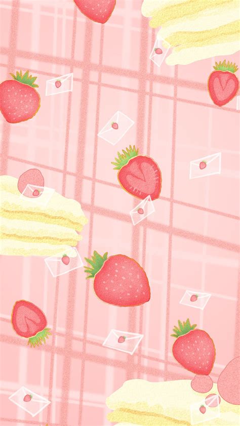 Cute Aesthetic Strawberry Wallpapers - Wallpaper Cave