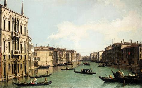 Venice: The Grand Canal, Looking North East from Palazzo Balbi to the ...