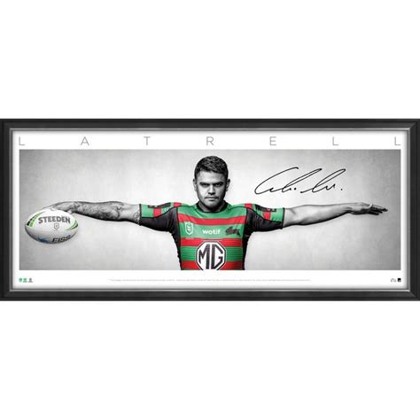 South Sydney Rabbitohs - Latrell Mitchell Wings Signed and Framed ...