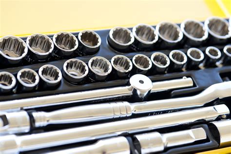 Closeup of a socket set-6818 | Stockarch Free Stock Photo Archive