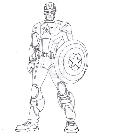 The best free Captain america drawing images. Download from 4586 free ...