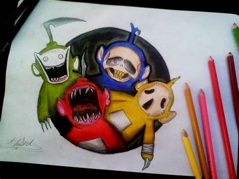 Scary Teletubbies Drawing