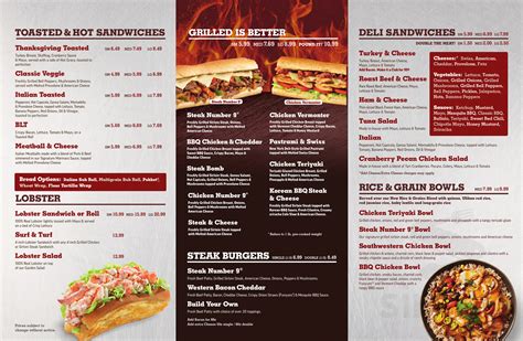 D'Angelo Grilled Sandwiches menu in Southington, Connecticut, USA