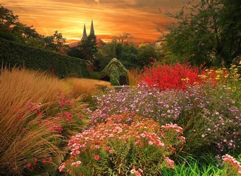 Autumn flowers in the garden by allim - Pixdaus | Secret garden ...