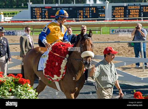 Horse Race Winners Circle Stock Photo - Alamy