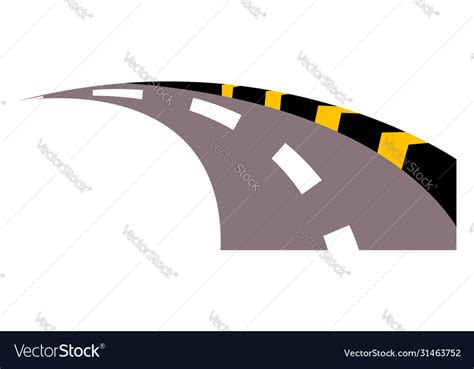 Street road on white background Royalty Free Vector Image