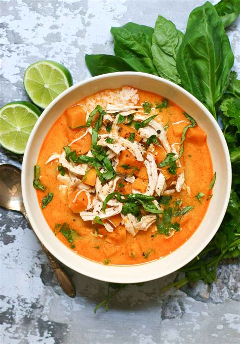 Thai Red Curry with Butternut Squash and Chicken - Erica Julson