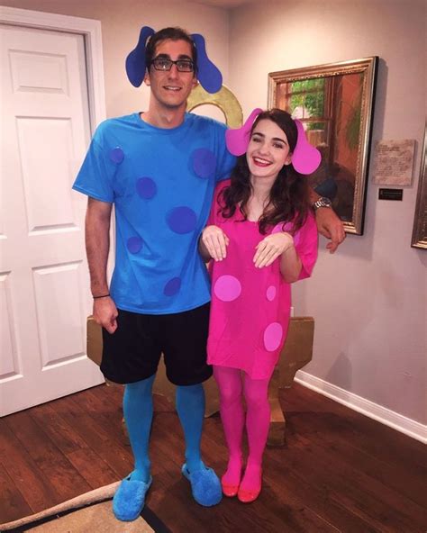 Date Party Blue and Magenta from Blue's Clues! Halloween couple costume ...