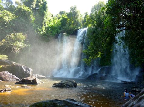 VINTAGE POSTER ~ Phnom Kulen Waterfall | Cambodian Moments