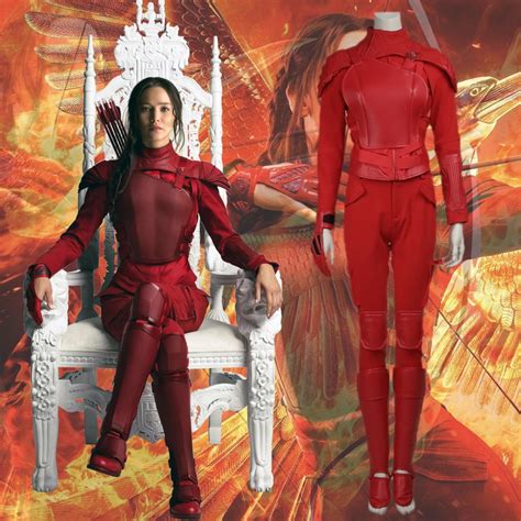 The Hunger Games Part 2 Katniss Everdeen Hero Catcher Women Costume ...