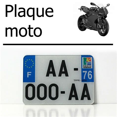 Plaque Moto