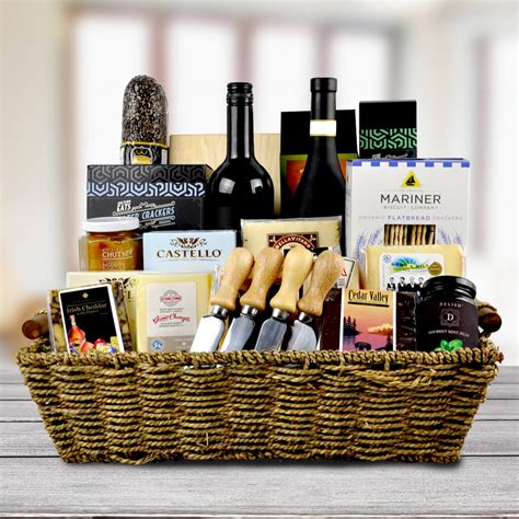 Fifth Avenue Wine & Cheese Gift Basket - wine gift sets - USA delivery ...