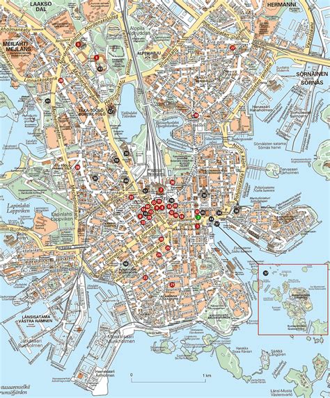 Mappa di Helsinki - Cartina di Helsinki