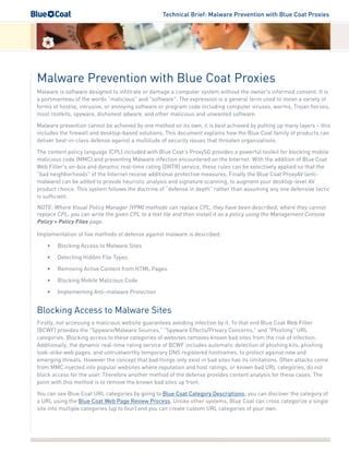 Preventing malware using bluecoat | PDF