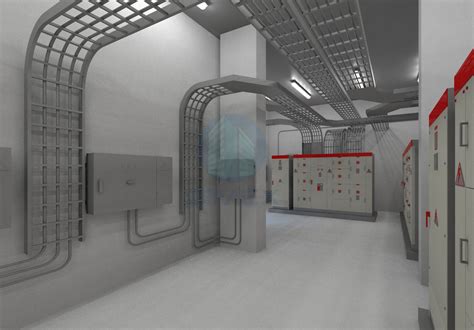 Electrical Room Rendered view using Revit. #Revit #MEP #BIM # ...