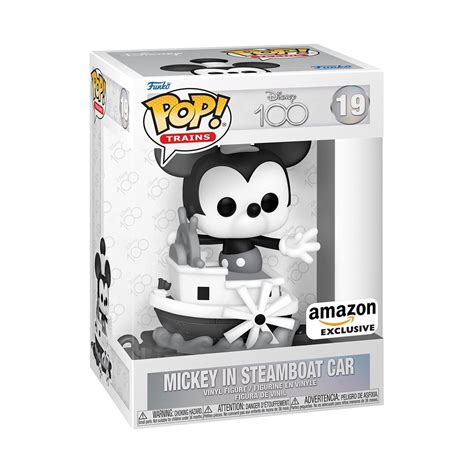 Funko Pop! Train: Disney 100 - Mickey in Steamboat Car, Mickey Mouse ...