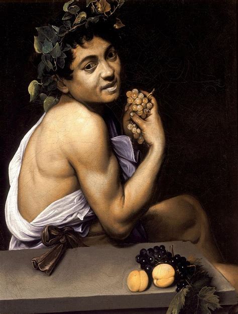 Self-Portrait as Bacchus known as sick Bacchus Painting by Caravaggio