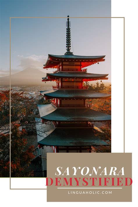 SAYONARA EXPLAINED | Study japanese, Japanese, Learn japanese