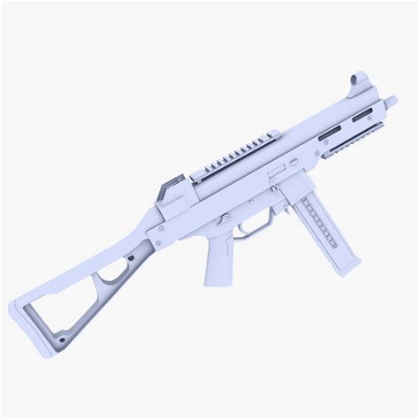 3D model UMP 45 Submachine Gun VR / AR / low-poly MAX OBJ 3DS FBX DXF ...