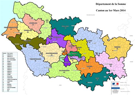 Carte de la Somme - Somme carte du département 80 - villes, tourisme