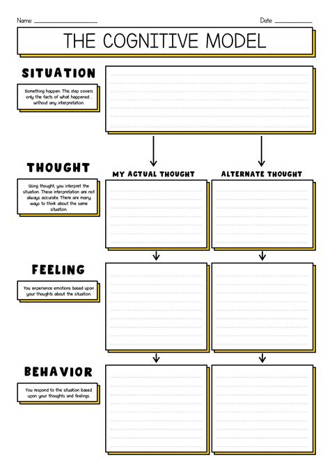 Cbt Worksheets, Counseling Worksheets, Counseling Activities, Therapy ...