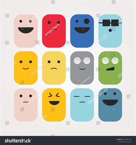 Emotion Icon Set Design Emotion Logo Stock Vector (Royalty Free ...