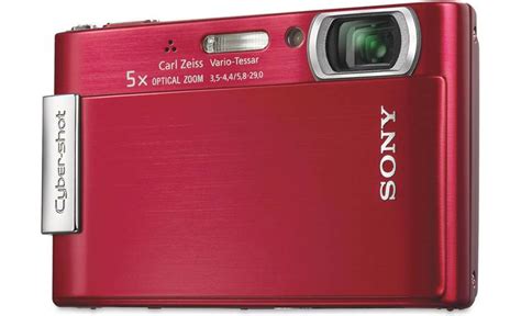 Sony Cyber-shot DSC-T200 (Red) 8.1-megapixel digital camera with 5X ...