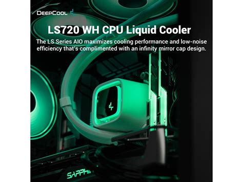 DeepCool LS720 WH Premium Liquid CPU Cooler, Intel LGA 1700/1200/115x ...