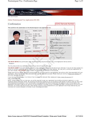 Online Nonimmigrant Visa Application (DS-160) - Photos State - Fill and ...