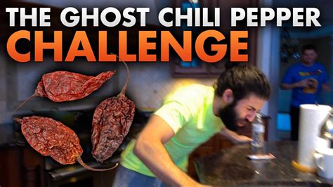 Ghost Chili Pepper Challenge - YouTube