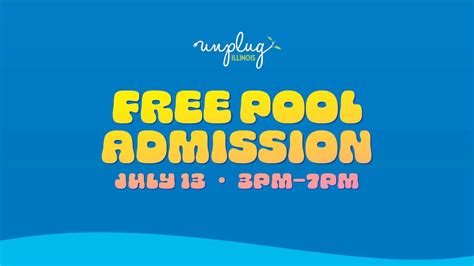 Unplug From Electronic Devices This Saturday at Park District Pools ...