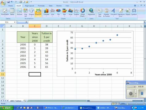 Linear Regression in Excel - YouTube