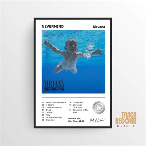 Nirvana Nevermind Album Cover Poster Print High-quality - Etsy