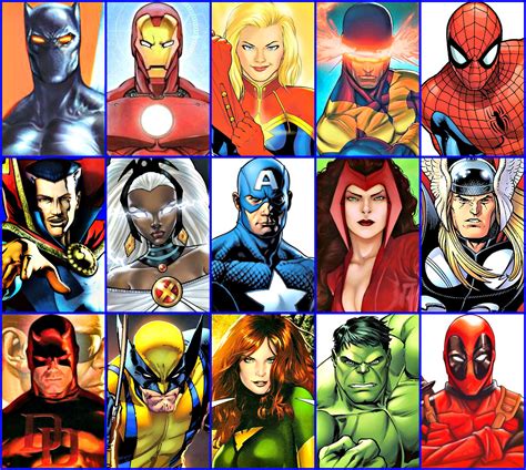 Marvel's 15 Most Popular | Marvel comics superheroes, Marvel paintings ...