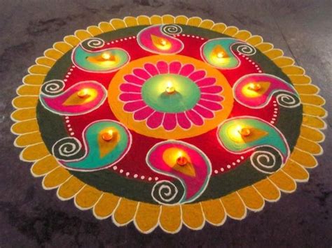 75+ Simple And Easy Rangoli Designs Collection 2019-2020 | Free hand ...