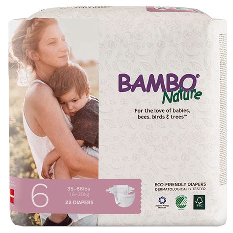 Buy Bambo Nature Eco-Friendly Diapers, Size 6, 16-30kg (22 diapers ...