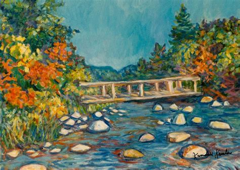 Autumn Bridge Painting by Kendall Kessler - Fine Art America