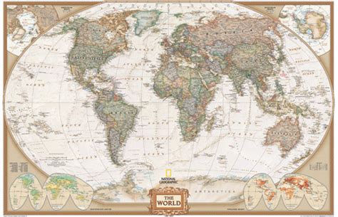 Classic Edition World Wall Maps - Rand McNally Store