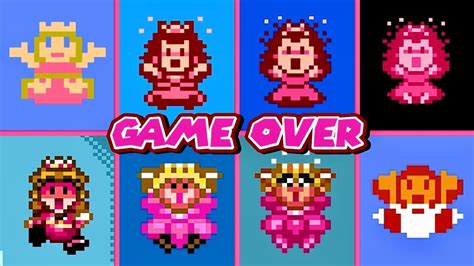 Evolution of Princess Peach GAME OVER screens [Hacks Edition] - YouTube