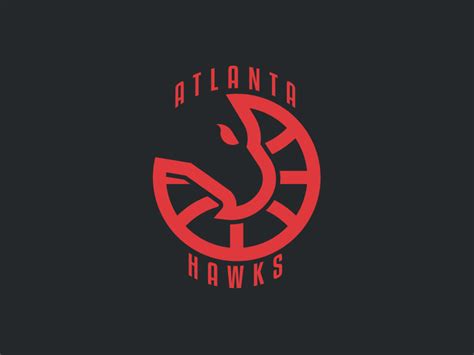 Atlanta Hawks Logo Nba - Atlanta Hawks Primary Dark Logo - National ...