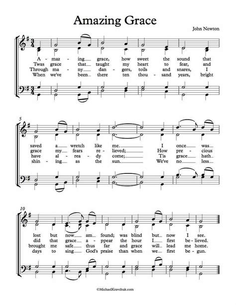 38++ Amazing grace sheet music with chords ideas in 2021 · Music Note ...